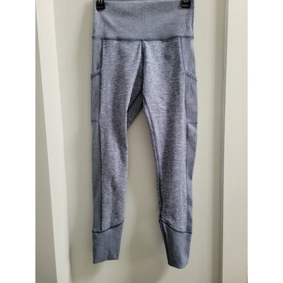 OFFLINE By Aerie The Hugger Hi-Rise Leggings Heathered Blue Pockets M - Picture 1 of 4